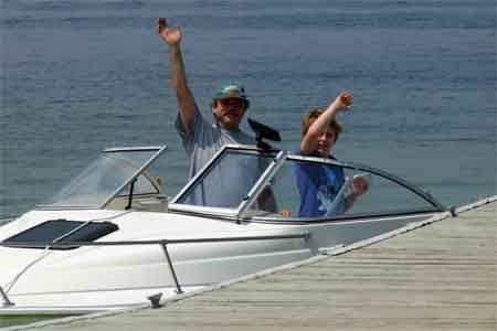 Jim and Kevin Gregory at Kingsley Lake Spring 2007